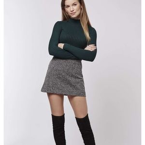 Topshop herringbone skirt